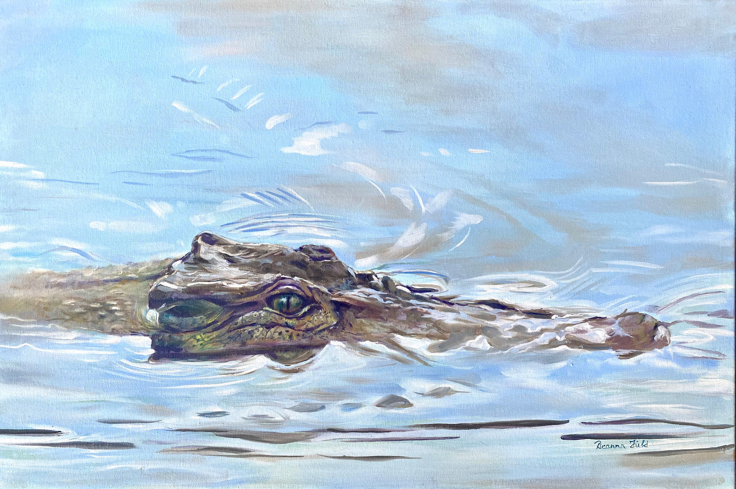 Art Print - Female Crocodile