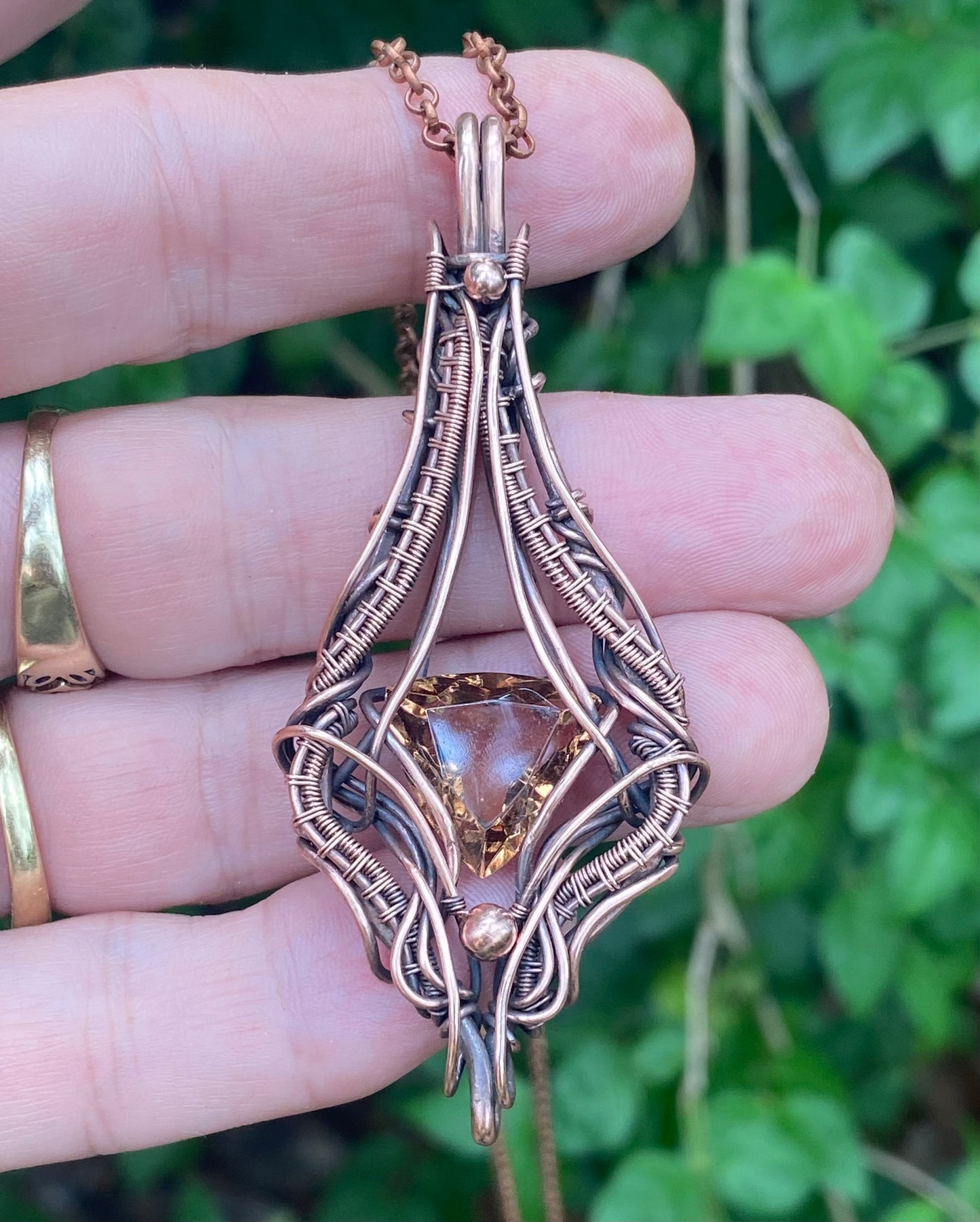 Alexandrite Copper Pendant