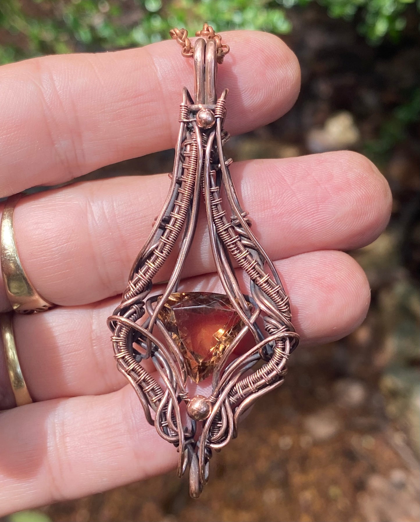 Alexandrite Copper Pendant