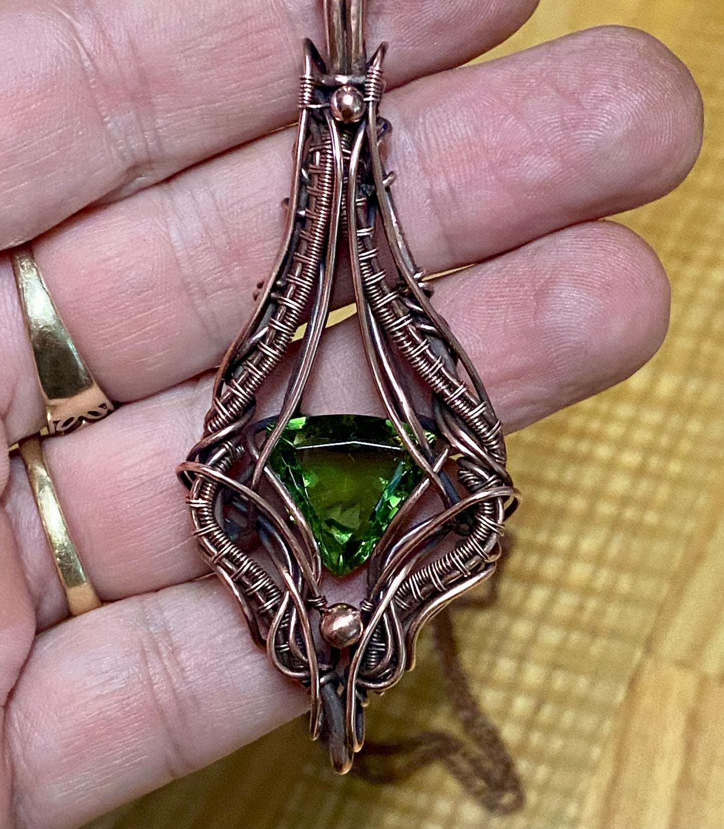 Alexandrite Copper Pendant