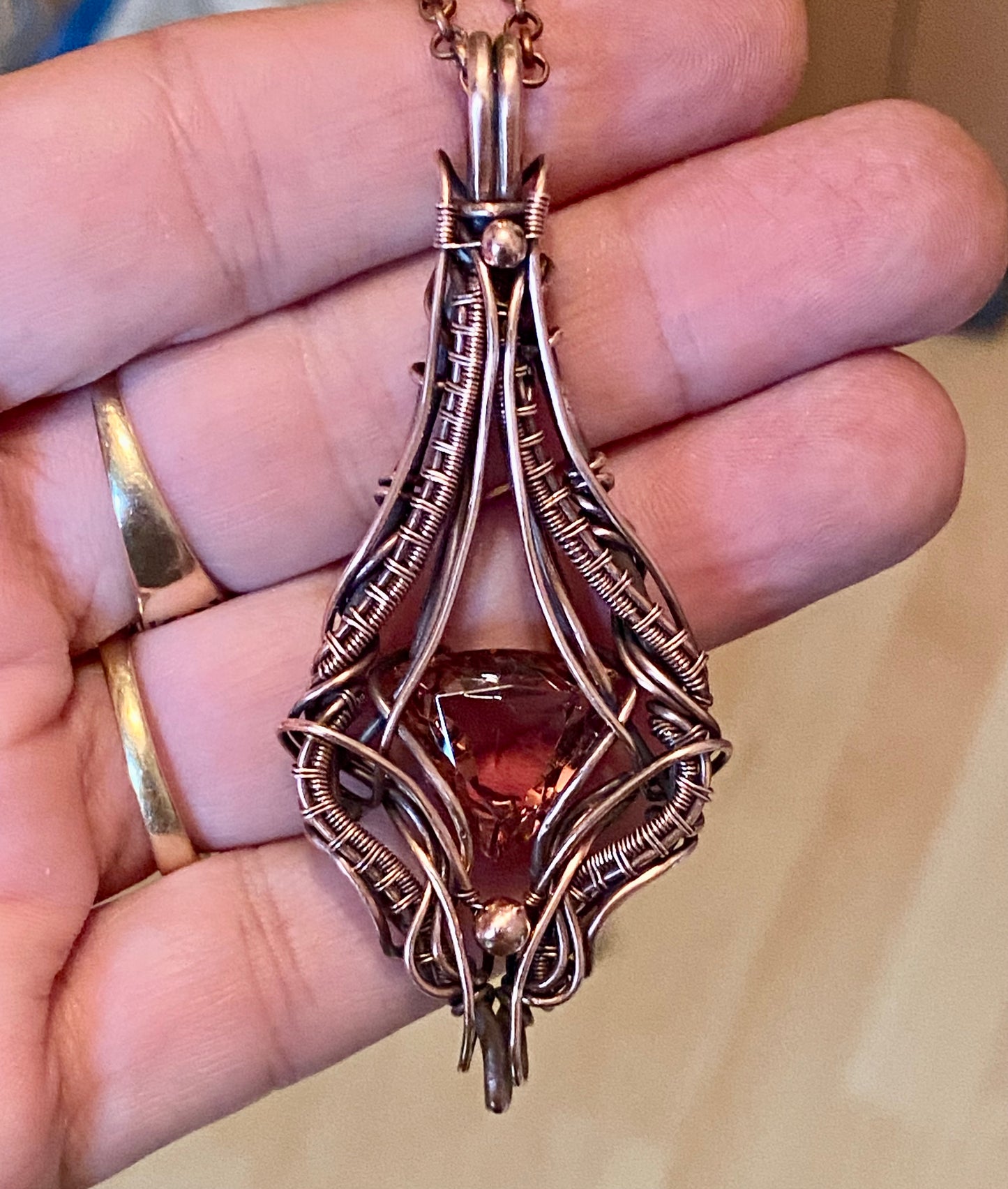 Alexandrite Copper Pendant