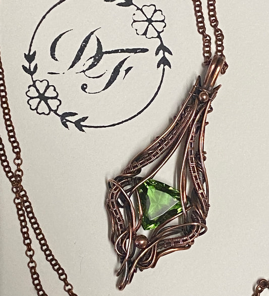 Alexandrite Copper Pendant