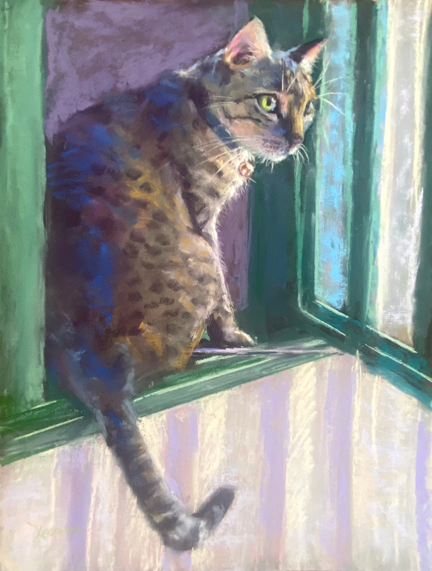 Art Print - Miss Claude in the window